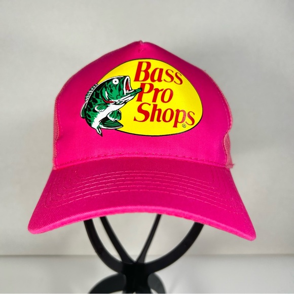 Bass Pro Shops Hat Outdoor Fishing Baseball Trucker Mesh Cap Adjustable SnapBack - Picture 1 of 10